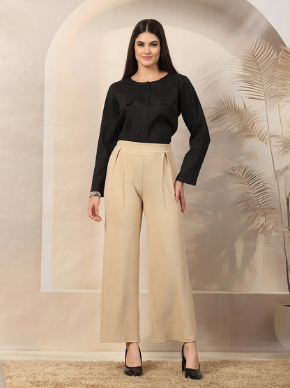 Valentino Flare Luxe High-Rise Trousers