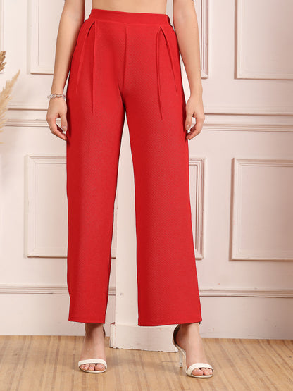 Valentino Flare Luxe High-Rise Trousers