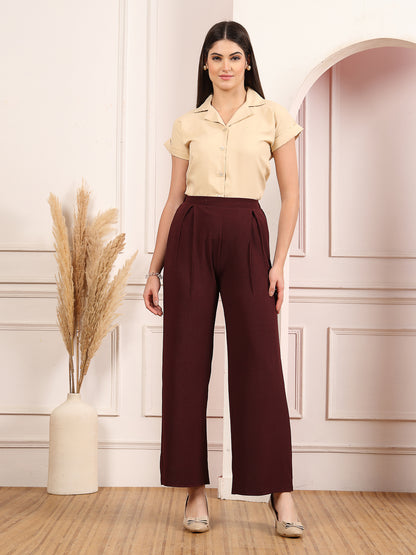 Valentino Flare Luxe High-Rise Trousers