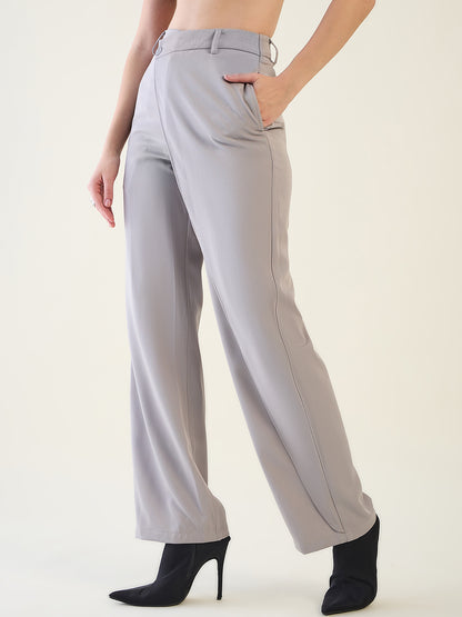 Wrap-Front Trousers with Contoured Waist