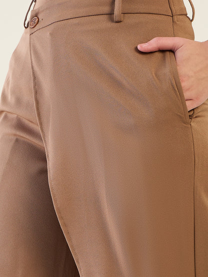 Wrap-Front Trousers with Contoured Waist