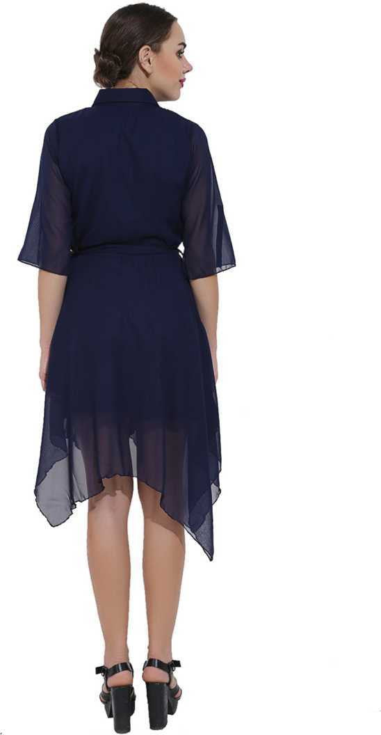 Women Shirt Blue Dress