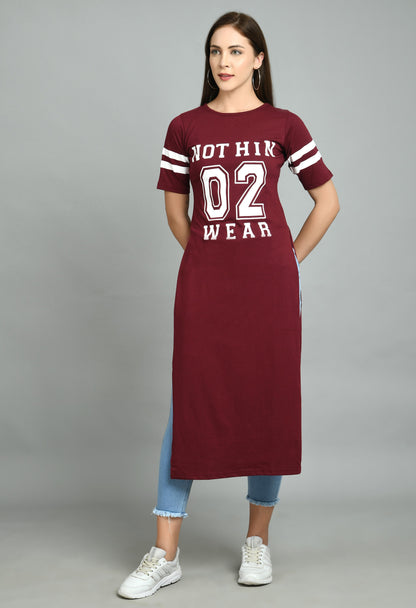 Aayu Women A-line T shirt Dress