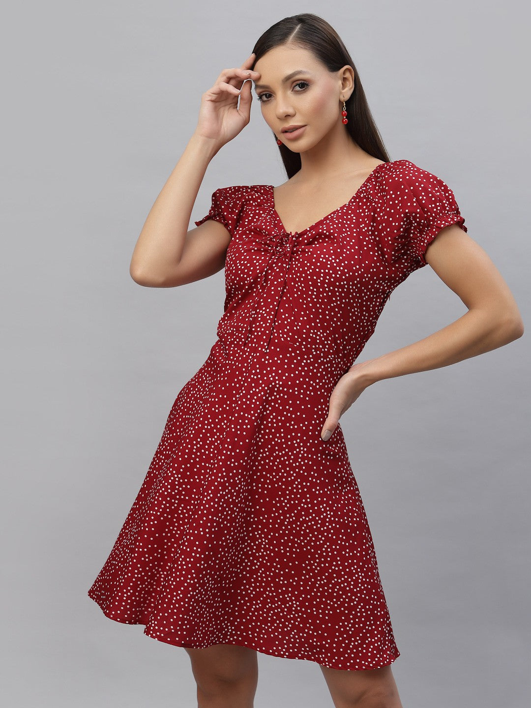 Aayu Women Polka Dot Mini Dress