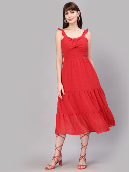 Aayu Women Ruffled Dress