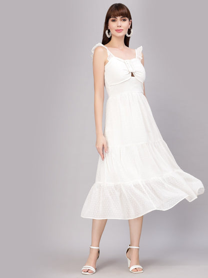 Aayu Women Ruffled Dress