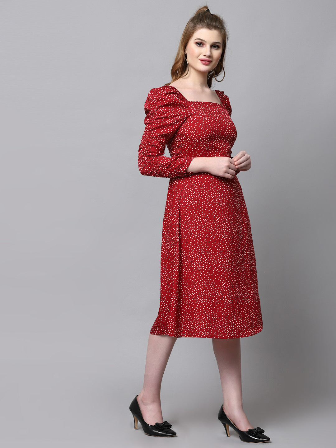 AAYU Women A-Line Red Dress