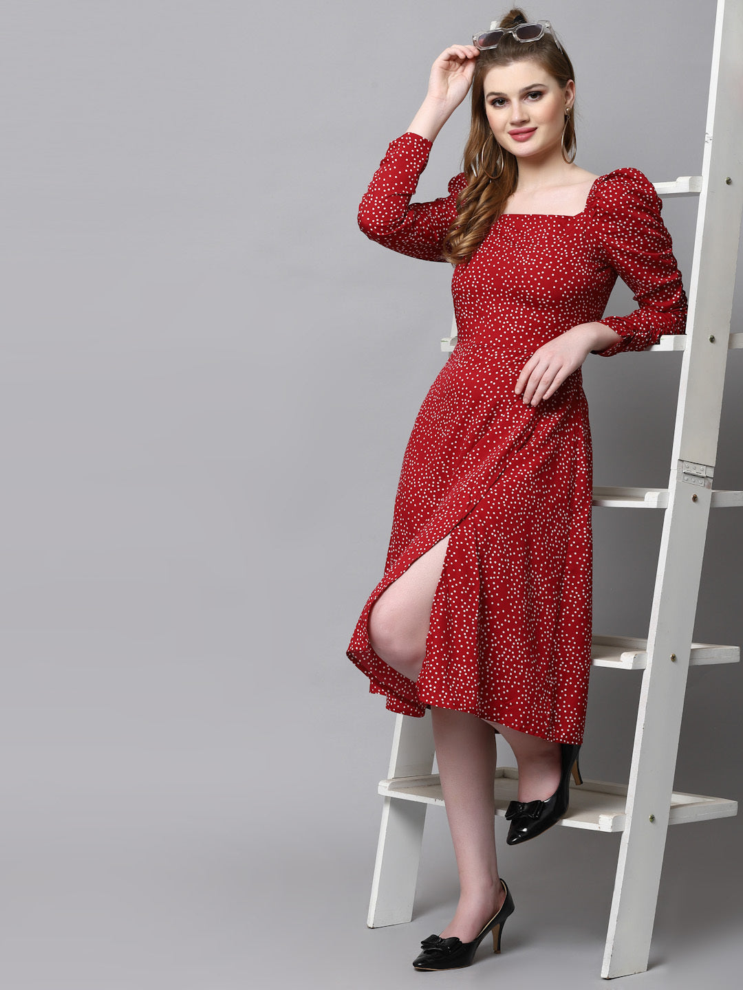 AAYU Women A-Line Red Dress