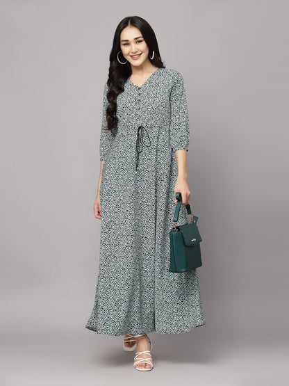 Aayu Women V Neck Dress