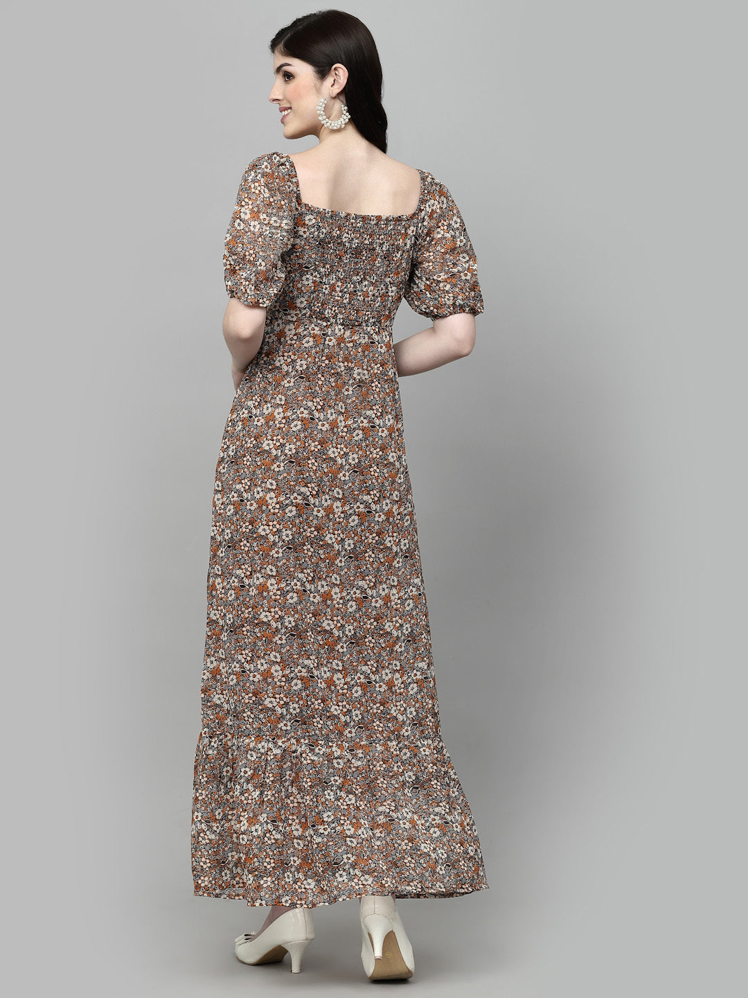 women fit and flare multicolor dress AAYU Women Fit and Flare Multicolor Dress Aayu Creation Pvt Ltd
