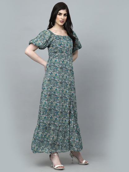 AAYU Women Fit and Flare Multicolor Dress