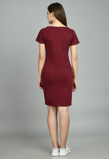 Aayu Women Love Story Printed Slogan Dress