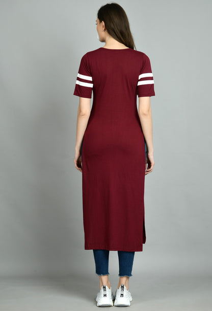 Aayu Women A-line T shirt Dress