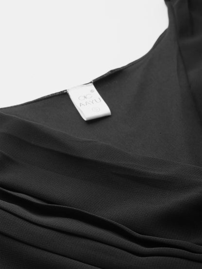 V-Neck Fit & Flare Dress