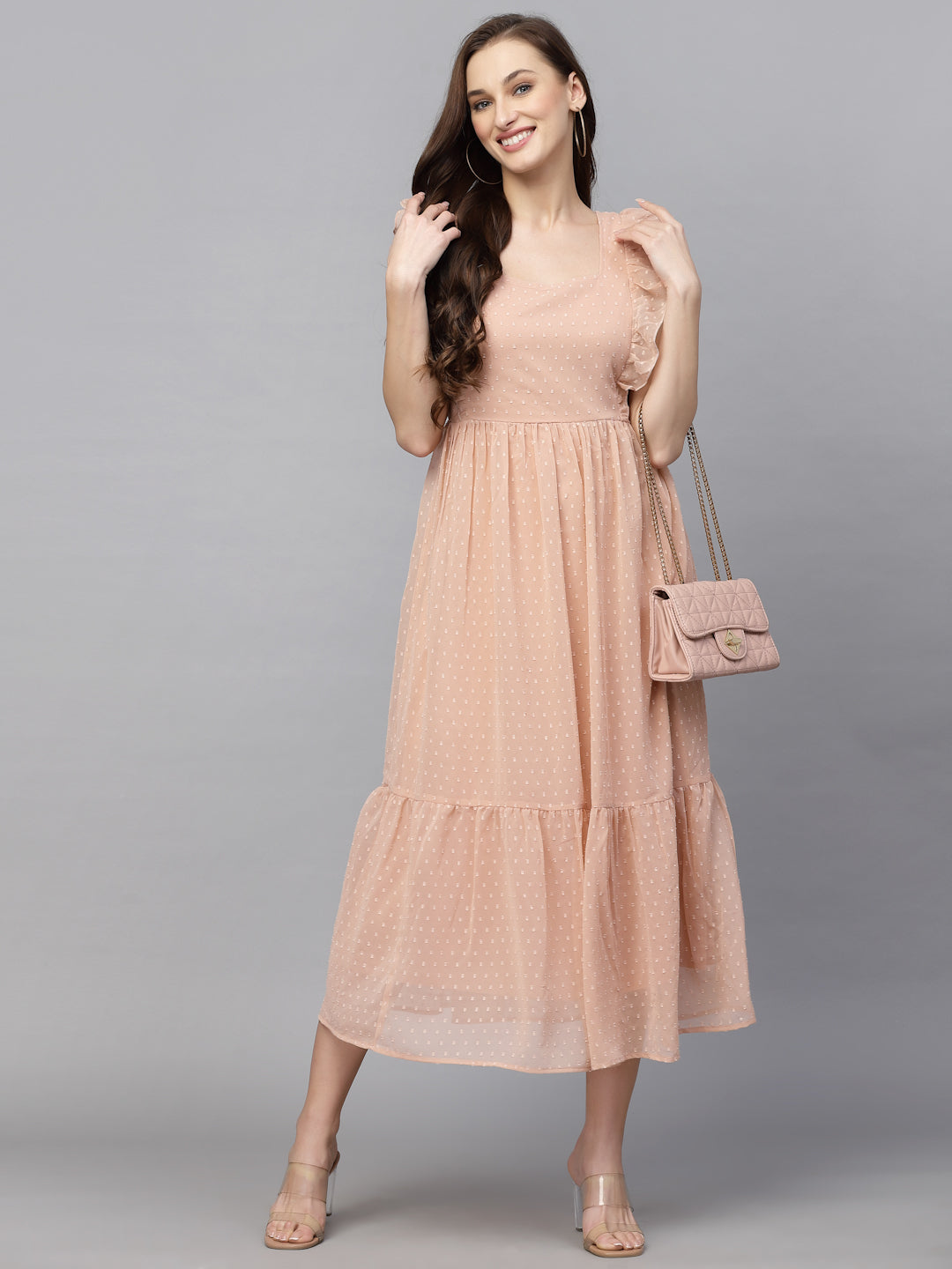 Polka-Dot Fit & Flare Dress