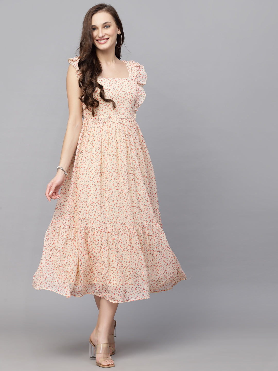 Polka-Dot Fit & Flare Dress