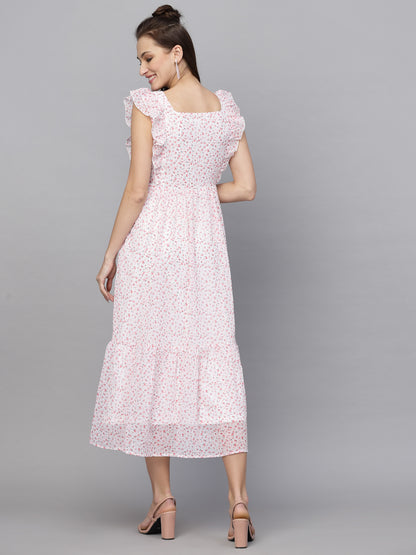 Polka-Dot Fit & Flare Dress