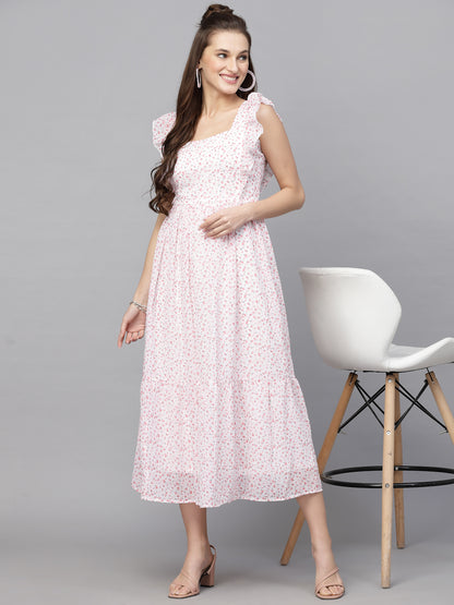 Polka-Dot Fit & Flare Dress